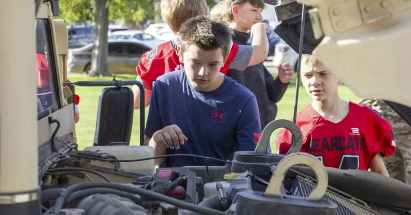 At Bluffs Middle School, 9/11 lessons focus on those who serve