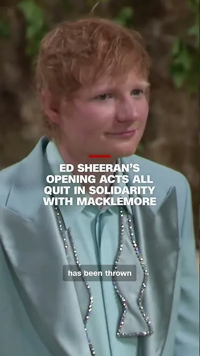 All Opening Acts Quit Ed Sheeran's Tour After Macklemore Dropped Over Palestine Comments (Video)
