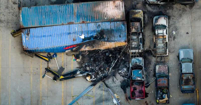 Three people killed when NBC and Telemundo news helicopter crashes while covering L.A. bus collision
