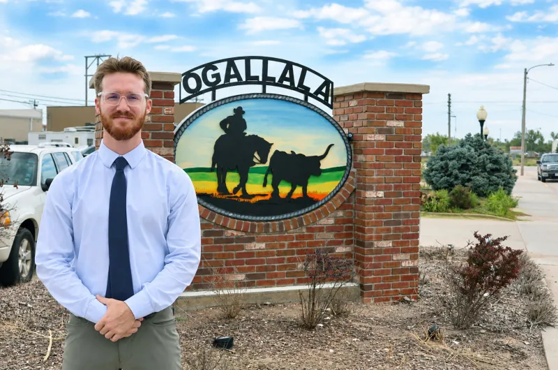 'Where I wanted to be': UNK grad Tell Jensen begins career as Ogallala city manager