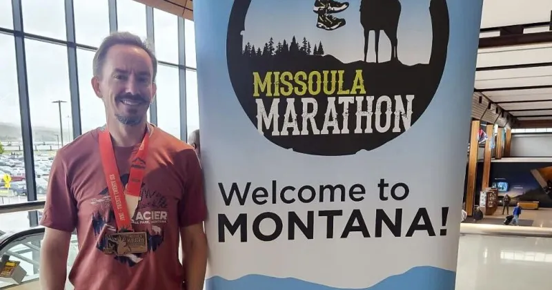 He's run a marathon on six continents. This weekend, he's running in the Monument Marathon.
