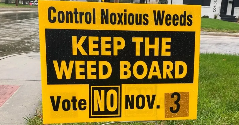 Hall County voters will decide Nov. 3 if Weed Board should be disbanded