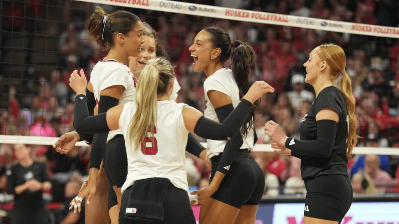 No. 1 Huskers close home stand with Sweep of Ohio State