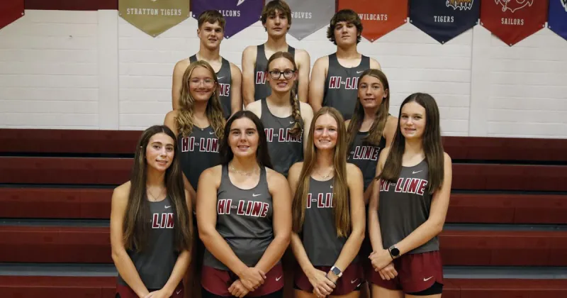 Hi-Line girls cross country wins title at Maywood-Hayes Center