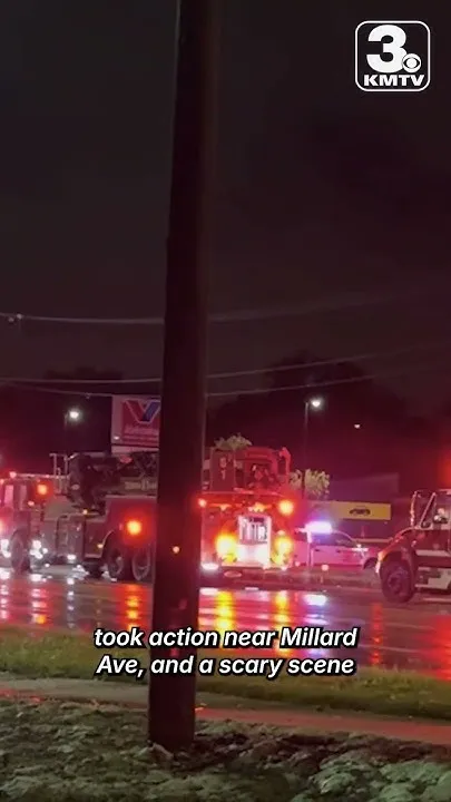 Hurricane Polo floods Omaha, strands cars and jackknifes semi on I-80 (Video)