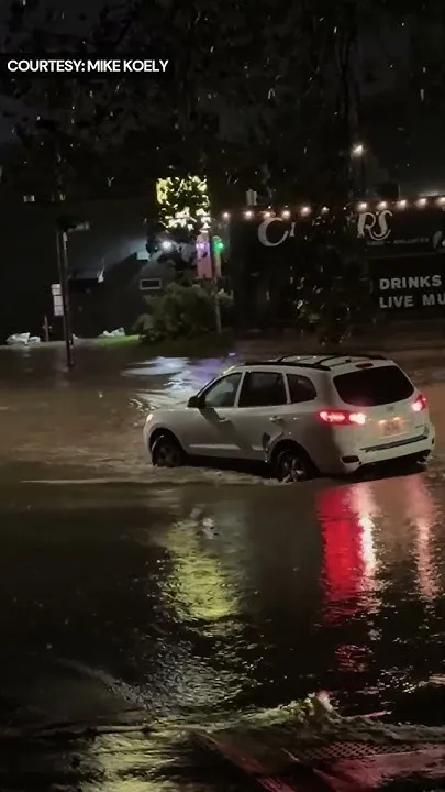 Floodwaters rush through Omaha following historic rainfall (Video)