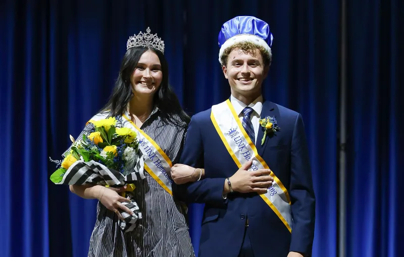Brodie Mitchell, Addison Chapman crowned UNK homecoming king and queen