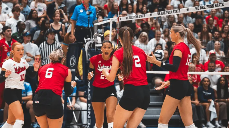 No. 1 Huskers Sweep No. 16 Penn State in first Big Ten Road match