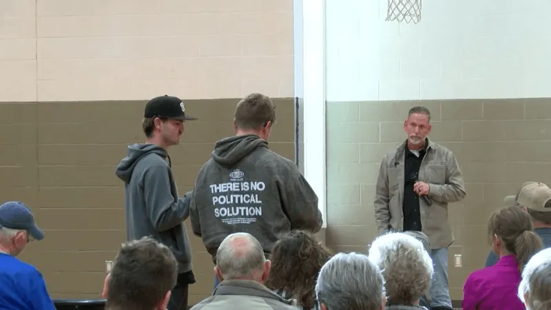 Independent candidate Dan Osborn holds Red Cloud town hall after leaked audio remarks