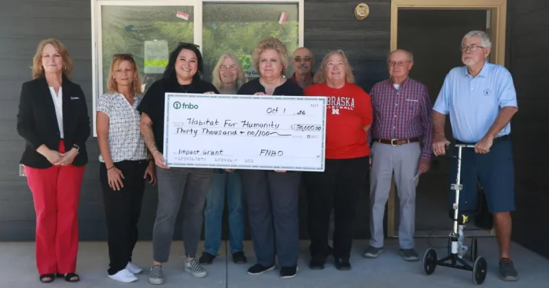 A fresh start: $30,000 FNBO grant helps Habitat for Humanity finish 25th home for Scottsbluff family