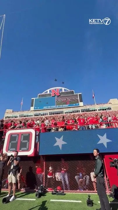 Nebraska takes on Maryland at Memorial Stadium (Video)