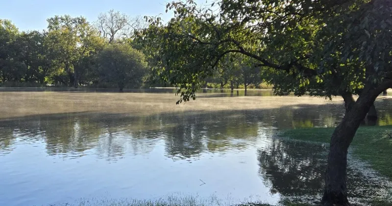 Big Blue pulling back from flood's high-water mark