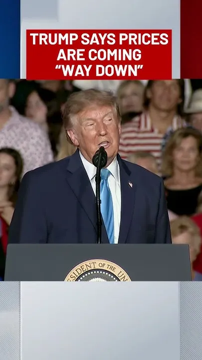 Trump Claims Prices Are "Coming Down" (Video)