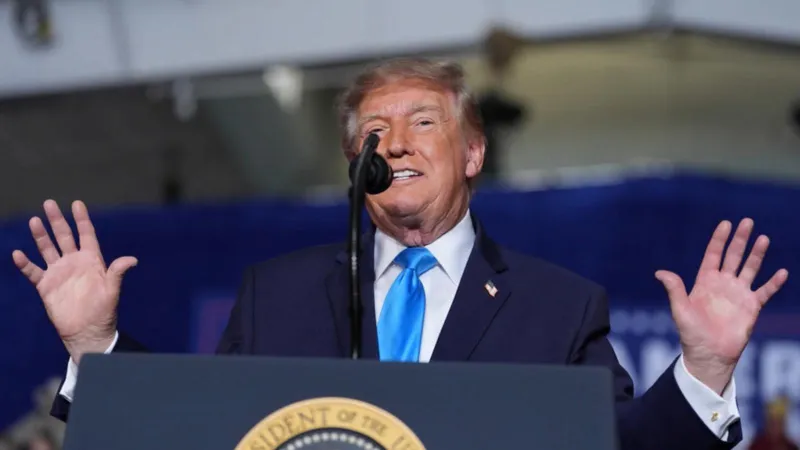 Trump campaigns in GOP stronghold as state declares emergency over heating oil