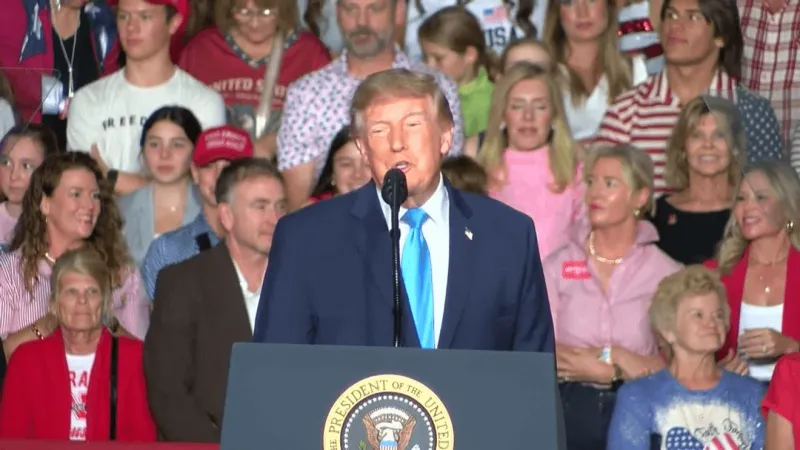 Trump rallies in Grand Island to back Pillen, Ricketts ahead of midterms
