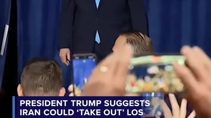 President Trump suggests Iran could 'take out' Los Angeles and San Diego during rally