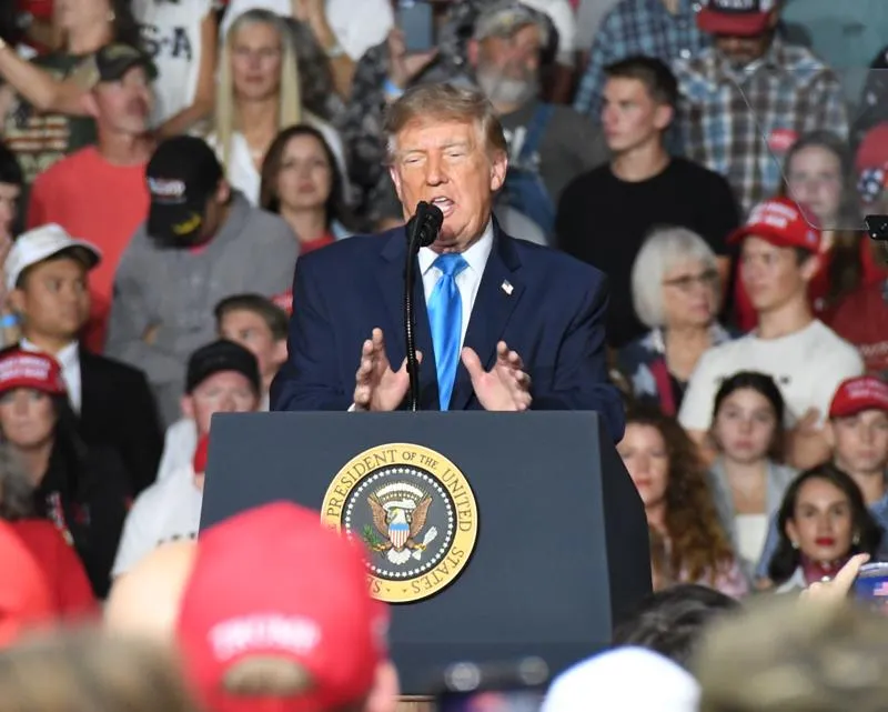 President Trump speaks in Grand Island