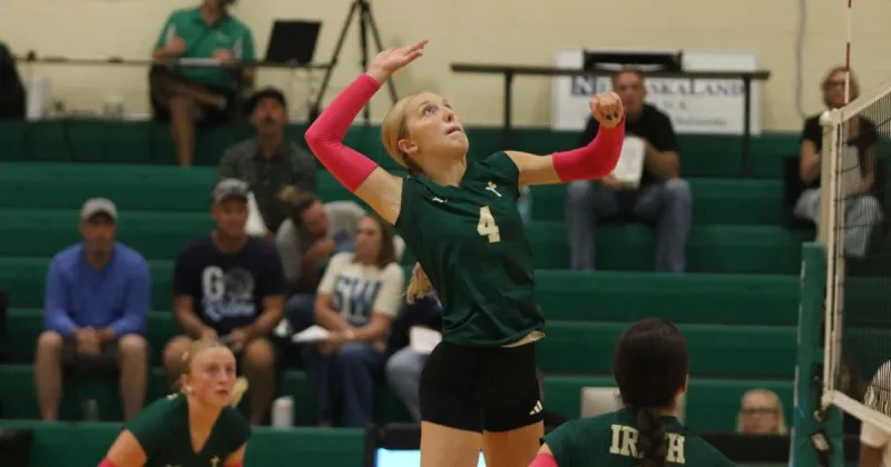 St. Pat's volleyball defeats Chase County in three sets to kick off St. Pat's Triangular