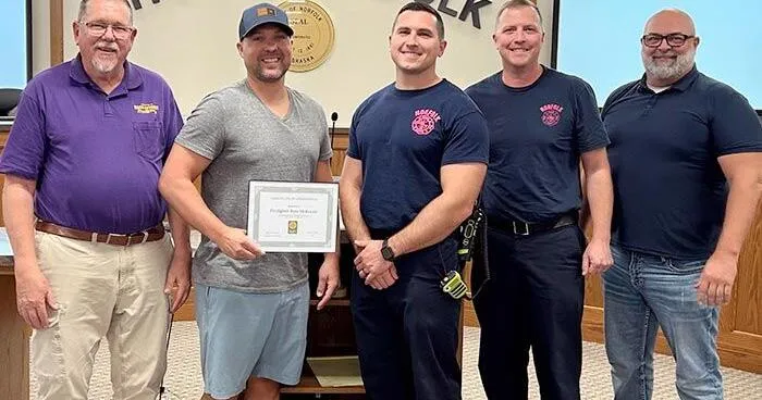 McKenzie named firefighter of the year