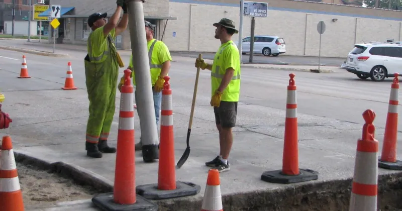 Avenue H block is closed for water main repair