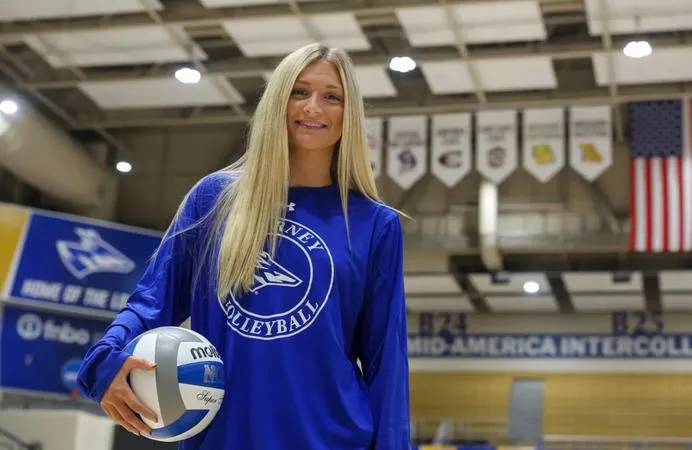 Schmedding Goes from Rival to Key Player for UNK Volleyball