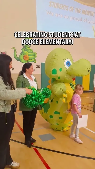 Student of the Month Celebration @ Dodge Elementary (Video)