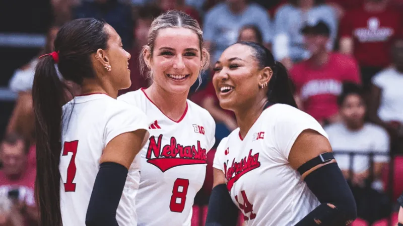 Nebraska sweeps Indiana in top 15 battle