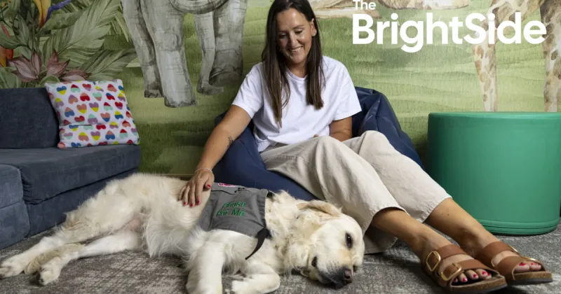 BraveBe's furry team member spreads love and comfort to all who meet her