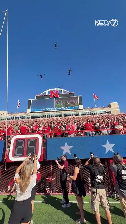Nebraska football vs. Indiana in Memorial Stadium (Video)