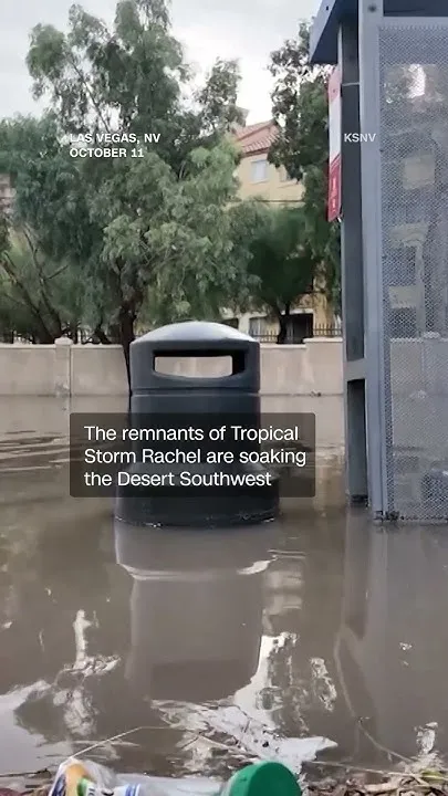 Tropical Storm Rachel Brings Flood Threat to Las Vegas (Video)