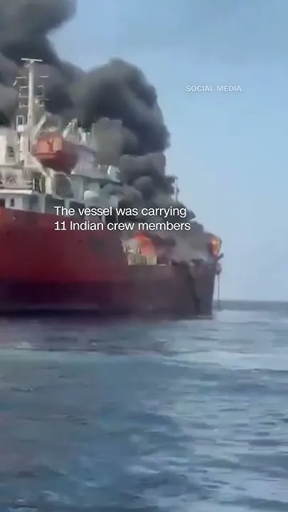 Two Crew Missing After Tanker Hit Near Strait of Hormuz (Video)