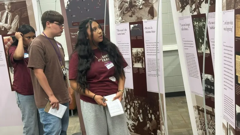 Walnut Middle School students teach about Anne Frank, Holocaust through exhibit