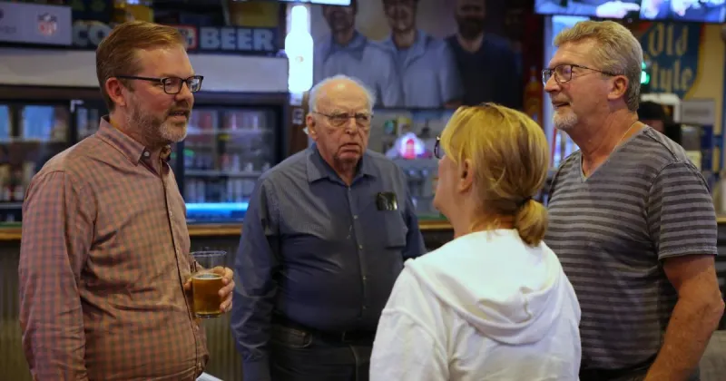 Chris Backemeyer visits Columbus on tour of Nebraska's 1st Congressional District