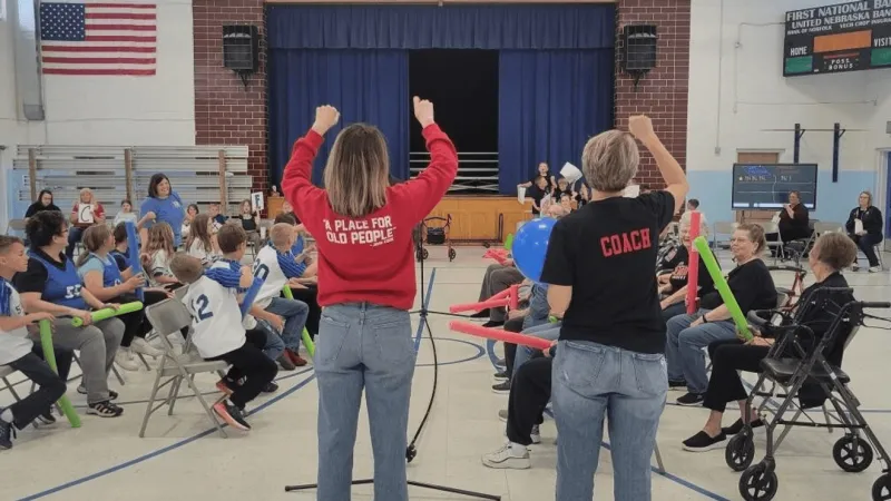 Local Assisted Living Facilities team up for a "Volleyball" Championship game