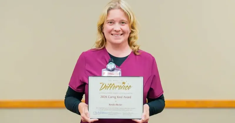 CCH's Kendra Becker receives Caring Kind award from Nebraska Hospital Association