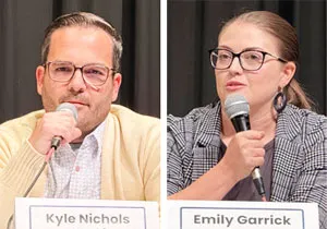 Garrick, Nichols speak at candidate forum