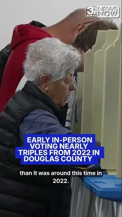 Early in-person voting nearly triples in Douglas County (Video)