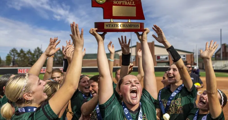 An inside-the-park homer and a place in history for Kearney Catholic softball