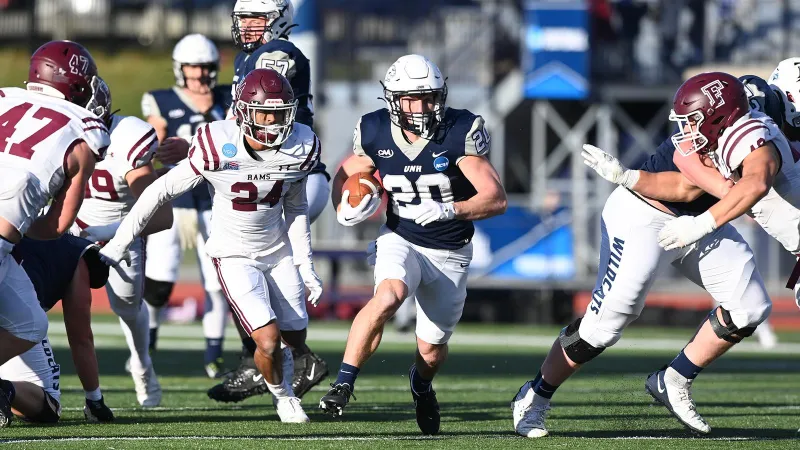 Laube's Four TDs Leads #15 UNH to 52-42 Win vs. #16 Fordham in NCAA First Round