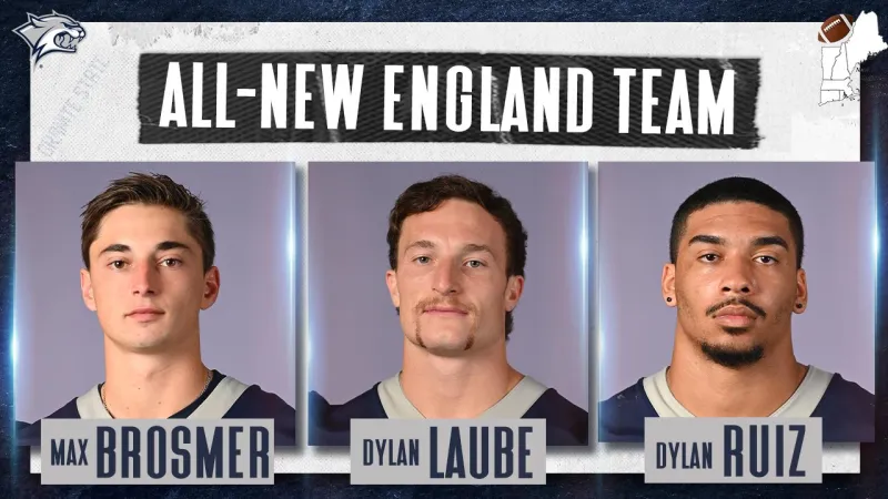 Three Wildcats Name to All-New England Football Team