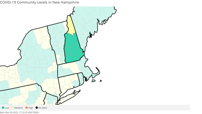 DHHS COVID-19 Update -- Week of Nov. 24; Outbreaks by Institution Name