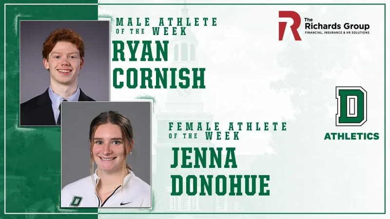 DartmouthSports.com Athletes of the Week - Donohue and Cornish