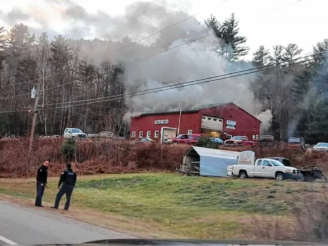 Fire damages Chuck's Auto Repair in Antrim