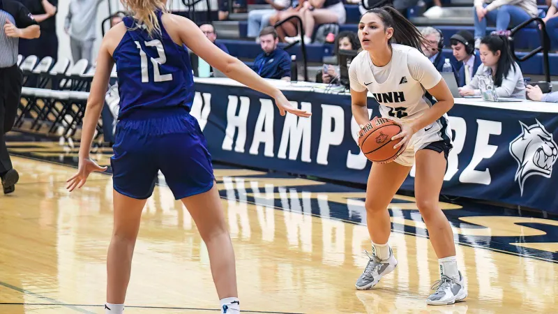 Groman Scores 17 in 64-45 Victory Over CCSU
