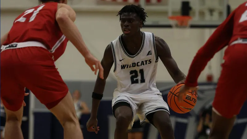Daniels Tallies 10 Points, 18 Rebounds in 66-61 Loss to Sacred Heart