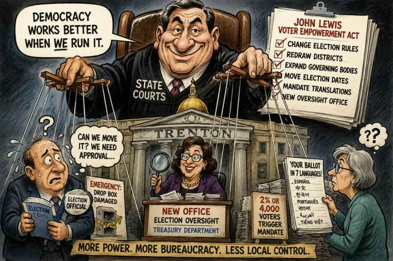 Trenton's "Voter Empowerment" Bill Empowers Unelected Swamp Creatures, Not Average New Jerseyans