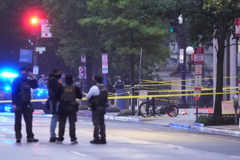 Gunfire near White House leaves 2 in critical condition