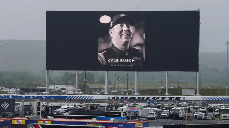 Somber mood surrounds Coca-Cola 600 after Kyle Busch's death