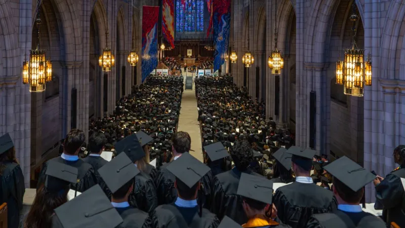 At Baccalaureate, Craig Robinson '83 urges seniors: 'Be a work in progress'