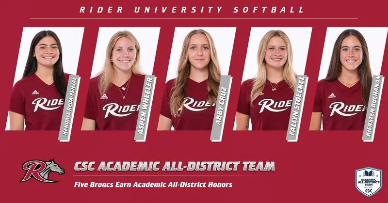 Softball Lands Five on CSC Academic All-District Team